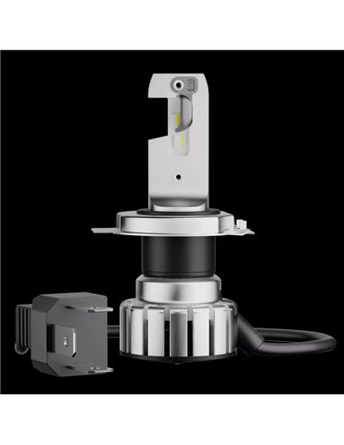 Lâmpadas LED H4/H19 homologadas NIGHT BREAKER LED SMART 6000K 1650/1000Lm Pacote com 2, 64193DWNBSM-2HBH19