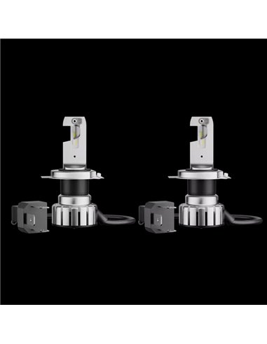 Ampoules LED H4/H19 homologuées NIGHT BREAKER LED SMART 6000K 1650/1000Lm Pack de 2, 64193DWNBSM-2HBH19