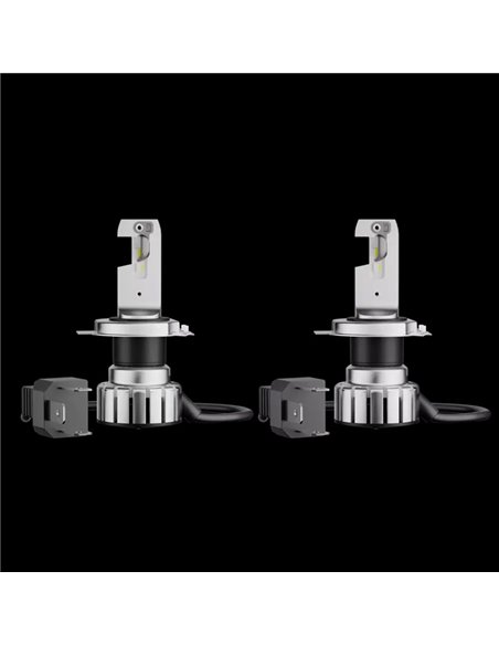 Lâmpadas LED H4/H19 homologadas NIGHT BREAKER LED SMART 6000K 1650/1000Lm Pacote com 2, 64193DWNBSM-2HBH19