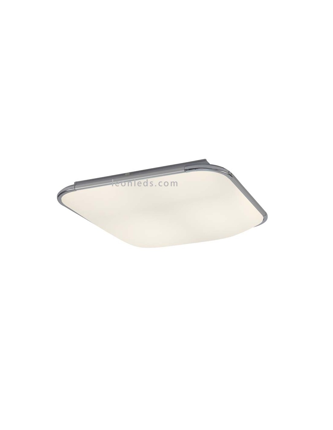 Plafón LED para Cocina Aluminio Cromado 6249 Fase | LeonLeds.com