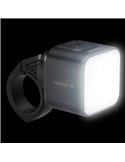 Set de luces para bicicleta LEDsBIKE COMPACT 50 SET 50 lux con USB-C, IP54 y soporte Garmin 2.2–35 mm