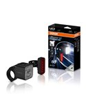 Set de luces para bicicleta LEDsBIKE COMPACT 50 SET 50 lux con USB-C, IP54 y soporte Garmin 2.2–35 mm