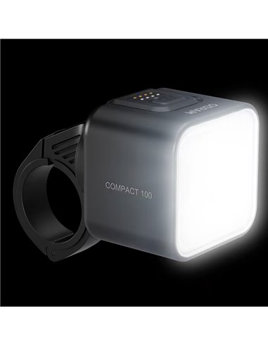 Set de luces para bicicleta LEDsBIKE COMPACT 100 SET 100 lux con modo automático, luz de freno, USB-C e IP54