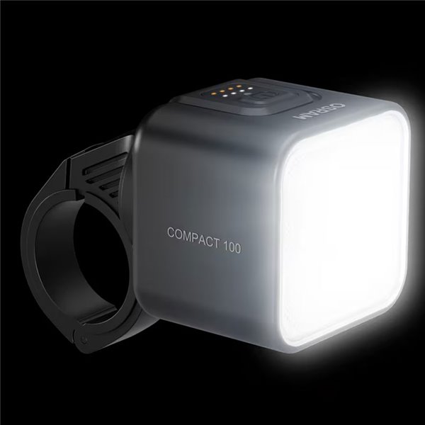 Set de luces para bicicleta LEDsBIKE COMPACT 100 SET 100 lux con modo automático, luz de freno, USB-C e IP54