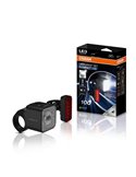 Set de luces para bicicleta LEDsBIKE COMPACT 100 SET 100 lux con modo automático, luz de freno, USB-C e IP54