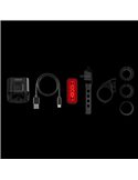 Set de luces para bicicleta LEDsBIKE COMPACT 100 SET 100 lux con modo automático, luz de freno, USB-C e IP54