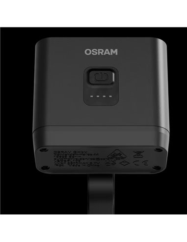 Conjunto de luzes de bicicleta LEDsBIKE EXPLORER X 500 de 500 lúmens com USB-C, classificação IP54 e suporte Garmin Ø22,2–35 mm