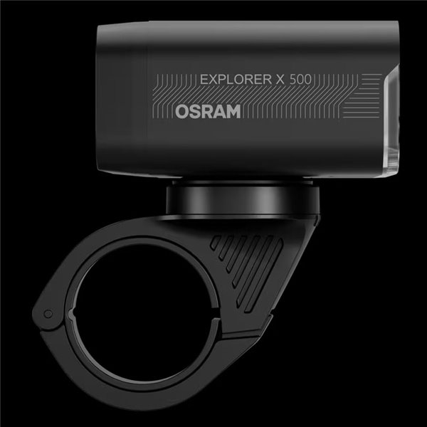 Set de luces para bicicleta LEDsBIKE EXPLORER X 500 SET 500Lm con USB-C, IP54 y soporte Garmin Ø22,2–35 mm