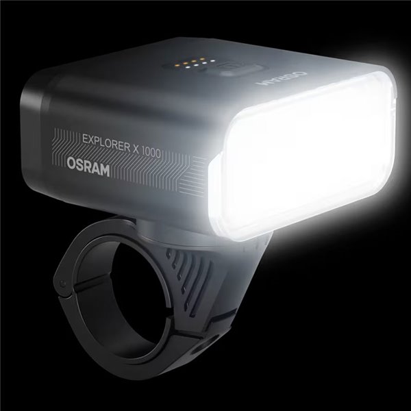 Set de luces bicicleta LEDsBIKE EXPLORER X 1000 SET 1000Lm con modo automático, luz de freno, USB-C e IP54