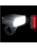 Set de luces bicicleta LEDsBIKE EXPLORER X 1000 SET 1000Lm con modo automático, luz de freno, USB-C e IP54