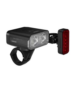 Set de luces bicicleta LEDsBIKE EXPLORER X 1000 SET 1000Lm con modo automático, luz de freno, USB-C e IP54