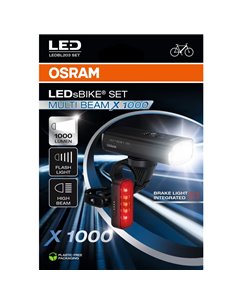 Ensemble d'éclairage vélo LEDsBIKE MULTI BEAM X 1000, 1000 lm, avec feux de route, automatique et USB-C, IP54 2