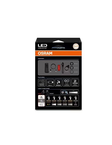 Set de luces para bicicleta LEDsBIKE MULTI BEAM X 1000 SET 1000Lm con luces largas, automático y USB-C, IP54
