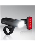 Set de luces para bicicleta LEDsBIKE MULTI BEAM X 1000 SET 1000Lm con luces largas, automático y USB-C, IP54