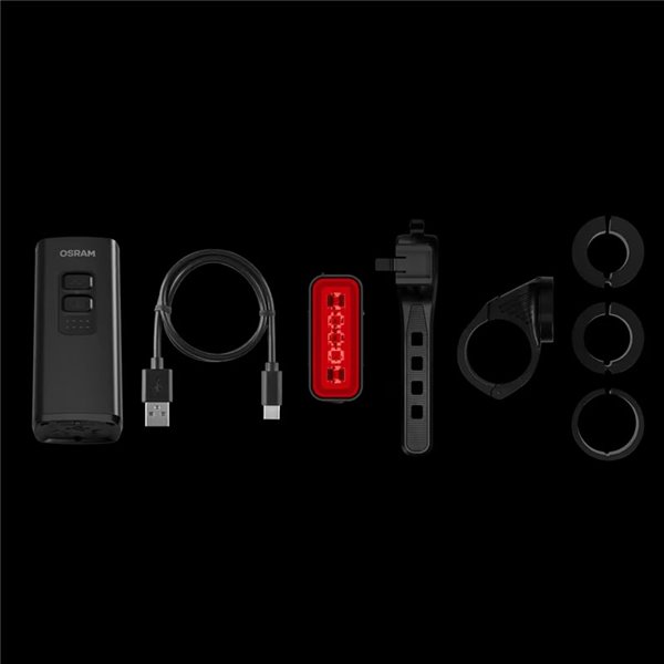 Ensemble d'éclairage vélo LEDsBIKE MULTI BEAM X 1000, 1000 lm, avec feux de route, automatique et USB-C, IP54