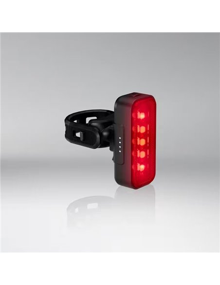 Luz trasera para bicicleta LEDsBIKE COMPACT REAR con luz de freno, automático y USB-C, StVZO, IP54