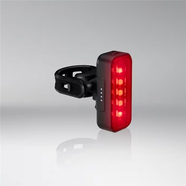 Luz trasera para bicicleta LEDsBIKE COMPACT REAR con luz de freno, automático y USB-C, StVZO, IP54