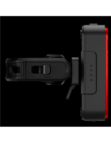 Luz trasera para bicicleta LEDsBIKE COMPACT REAR con luz de freno, automático y USB-C, StVZO, IP54