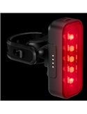 Luz trasera para bicicleta LEDsBIKE COMPACT REAR con luz de freno, automático y USB-C, StVZO, IP54