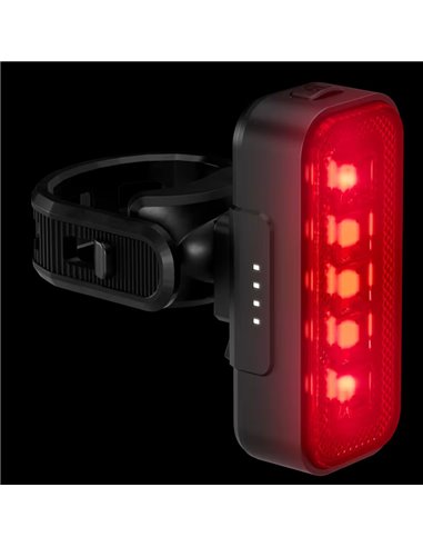 Feu arrière de vélo LEDsBIKE COMPACT avec feu stop, automatique et USB-C, StVZO, IP54