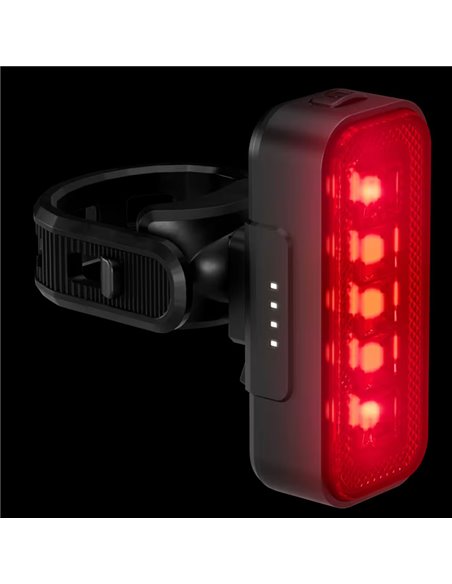 Luz trasera para bicicleta LEDsBIKE COMPACT REAR con luz de freno, automático y USB-C, StVZO, IP54