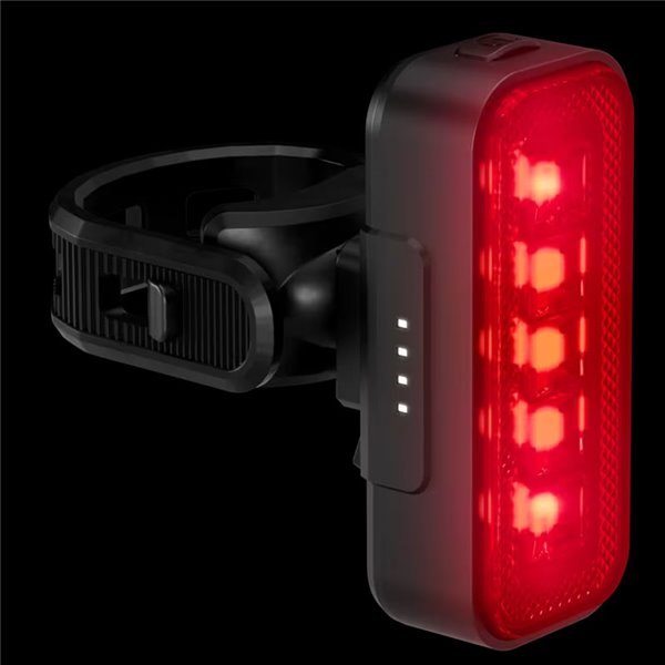 Lanterna traseira compacta LEDsBIKE para bicicleta com luz de freio, automática e USB-C, StVZO, IP54