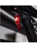 Luz traseira de bicicleta LEDsBIKE RACE com luz de freio e modo automático, USB-C, StVZO e IP54
