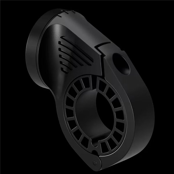 Kit de fixation pour éclairage vélo LEDsBIKE ACC101 avec support Garmin et sangle arrière, Ø 22,2–35 mm