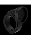 Kit de montaje para luces de bicicleta LEDsBIKE ACC101 con soporte Garmin y correa trasera, Ø22,2–35 mm