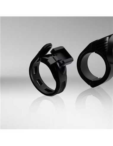 Kit de montaje para luces de bicicleta LEDsBIKE ACC101 con soporte Garmin y correa trasera, Ø22,2–35 mm
