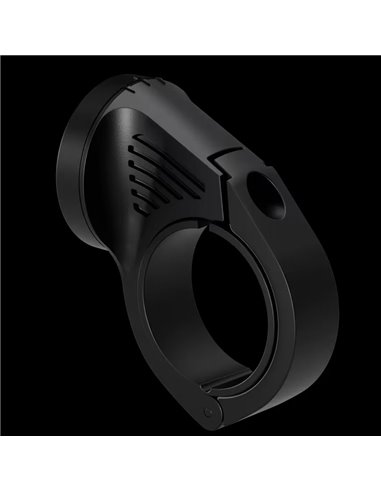 Kit de montaje para luces de bicicleta LEDsBIKE ACC101 con soporte Garmin y correa trasera, Ø22,2–35 mm