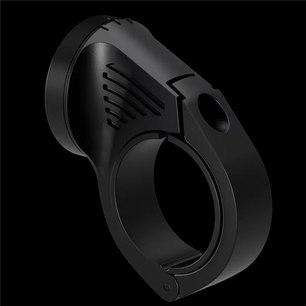 Kit de montaje para luces de bicicleta LEDsBIKE ACC101 con soporte Garmin y correa trasera, Ø22,2–35 mm