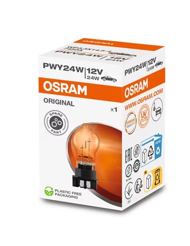 Lâmpada de sinalização OSRAM PWY24W ORIGINAL - PSX 12V 24W 300Lm 7450A
