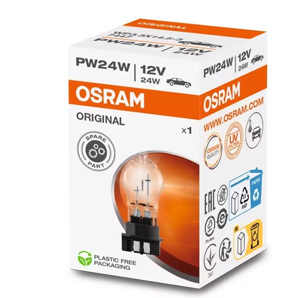 Lâmpada de sinalização OSRAM PW24W ORIGINAL - PSX 12V 24W 500Lm) 7447