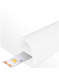 Cache en silicone néon pour rubans LED DOOR 15x15 mm 20 mètres LM3982