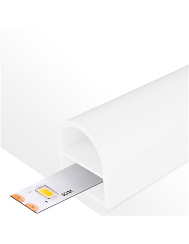 Cache en silicone néon pour rubans LED DOOR 15x15 mm 20 mètres LM3982