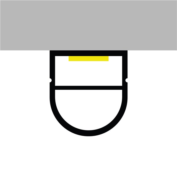 Funda de silicona neón para tiras LED DOOR 15x15 mm 20 metros LM3982