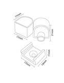 Pack tapones y grapas para Funda Neón DROP 15x15 mm LM3982