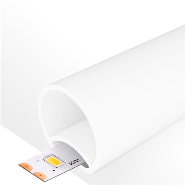 Capa de silicone neon para fitas de LED, CILINDRO 20x20 mm, 20 metros, LM3981