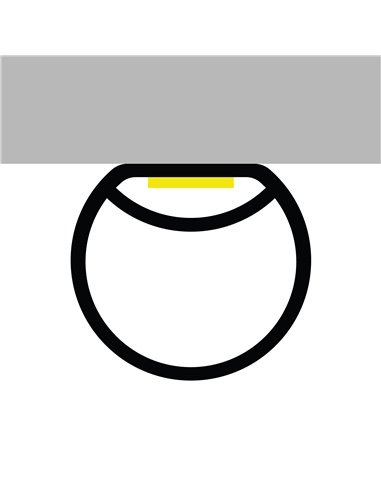 Revêtement en silicone néon pour rubans LED, CYLINDRE 20x20 mm, 20 mètres, LM3981