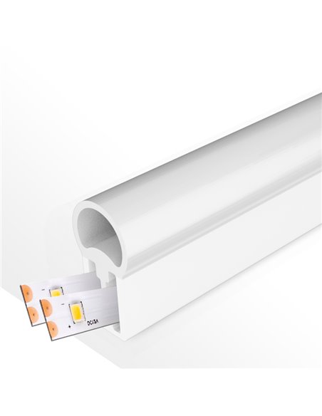 Funda de silicona ARC 22x10 para tiras LED 20 metros, perfil para neón LED