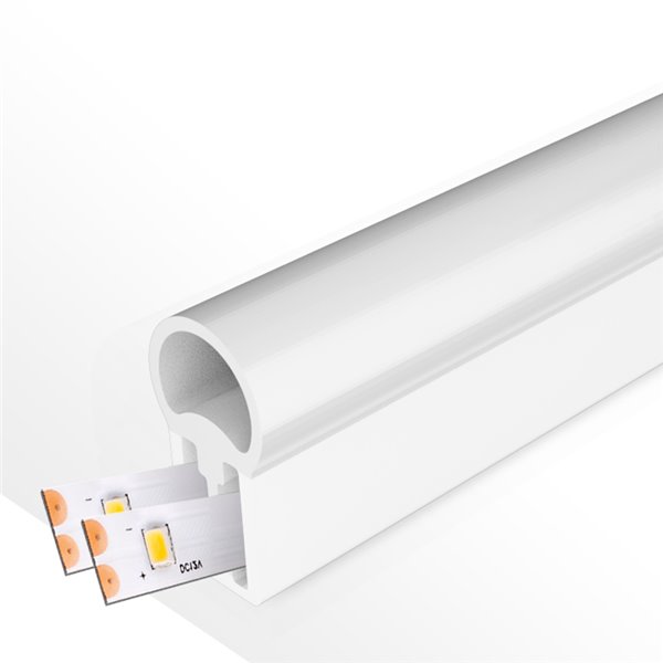 Funda de silicona ARC 22x10 para tiras LED 20 metros, perfil para neón LED