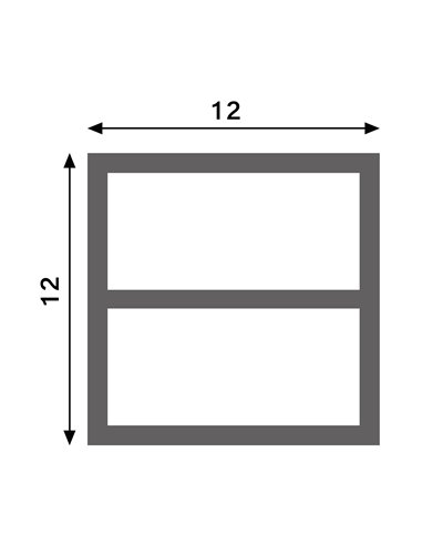 Funda de siliconan neón CUBE 12x12H para tiras LED 20 metros, IP67 opal 180°, LM3973