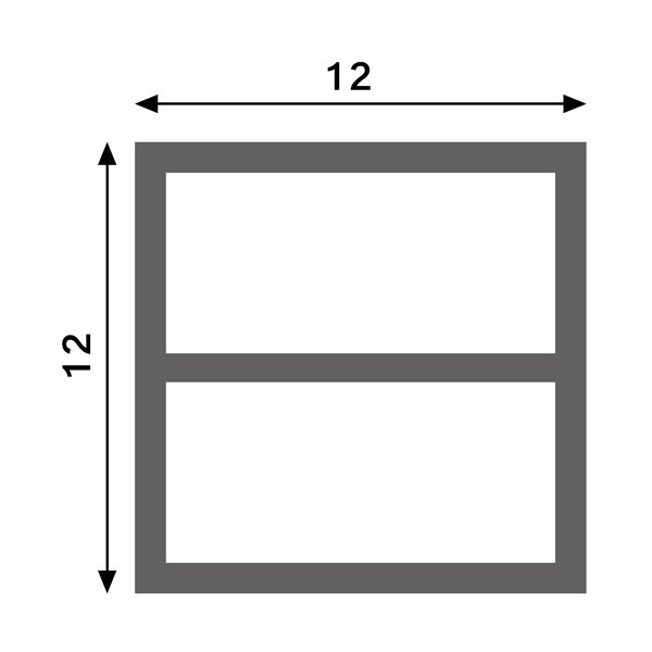 Funda de siliconan neón CUBE 12x12H para tiras LED 20 metros, IP67 opal 180°, LM3973