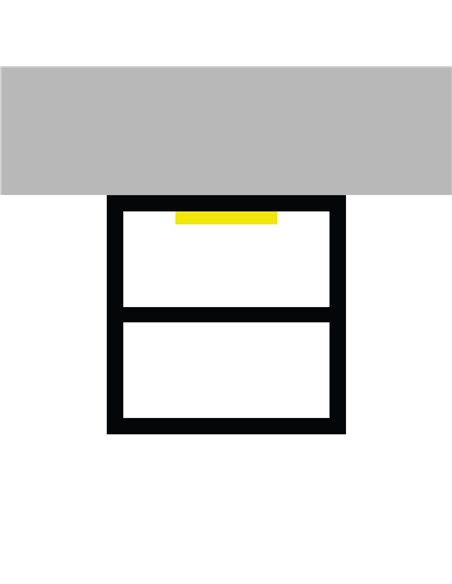 Capa de silicone neon CUBE 12x12H para fitas de LED de 20 metros, IP67 opal 180°, LM3973