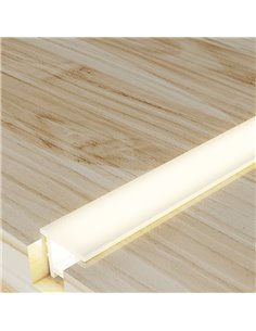 Funda de silicona empotrable 14x9H para tiras LED 20 metros, IP20 opal 180° , LM3971