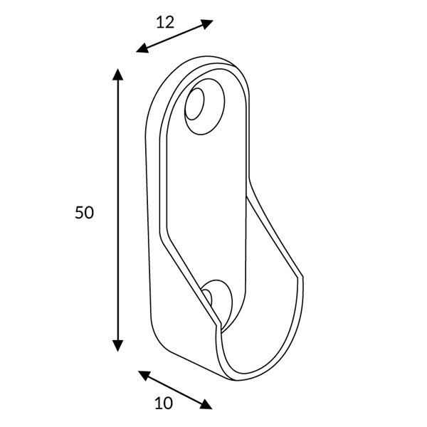 Tampas de metal para luminárias de LED, pacote com 2 unidades, LM3964