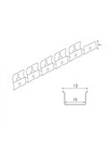 Perfil flexible de acero inoxidable 10x7H mm para neón LED o funda de silicona, 20 metros, LM3978