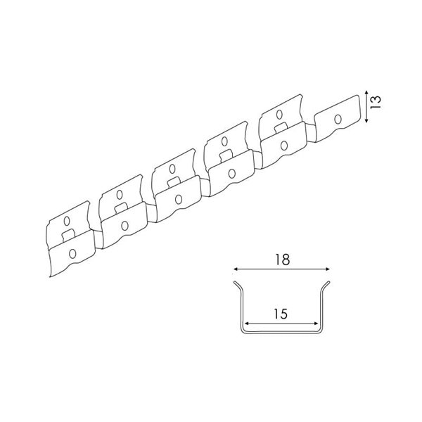 Perfil flexible 15x13Hmm de acero inoxidable para neón LED o funda de silicona 20 metros, LM3976