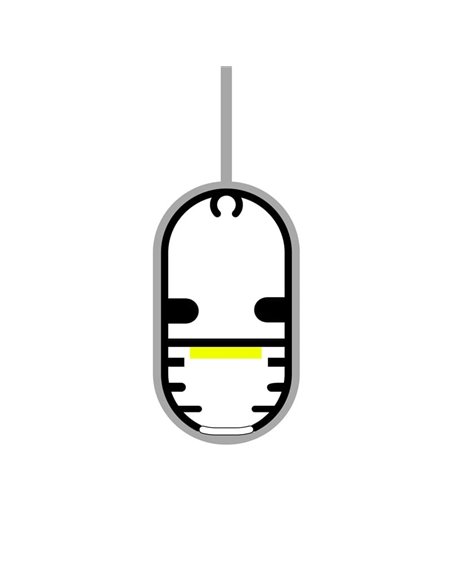 Perfil de aluminio para tiras LED INK aluminio con difusor 2 metros, 14,54x29,06mm, LM3835